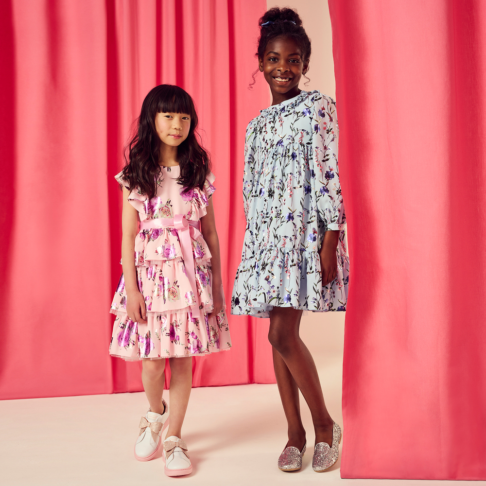 Kids chiffon dress new arrivals
