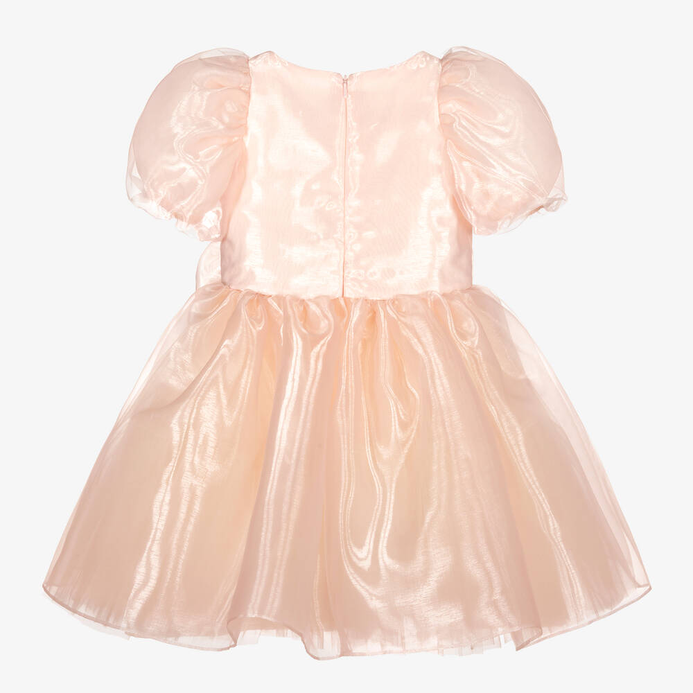 Childrensalon Occasions-Girls Pink Organza Dress | Childrensalon Outlet