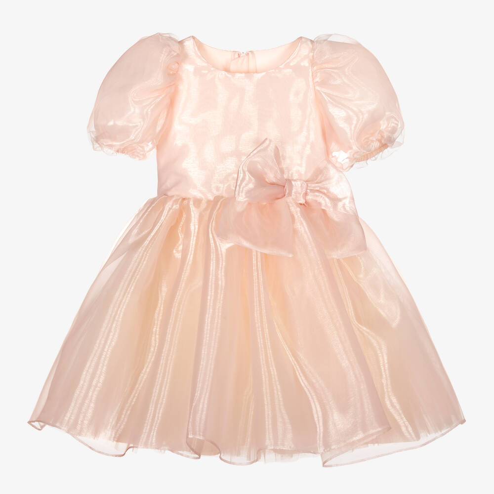 Childrensalon Occasions - Robe rose en organza Fille | Childrensalon