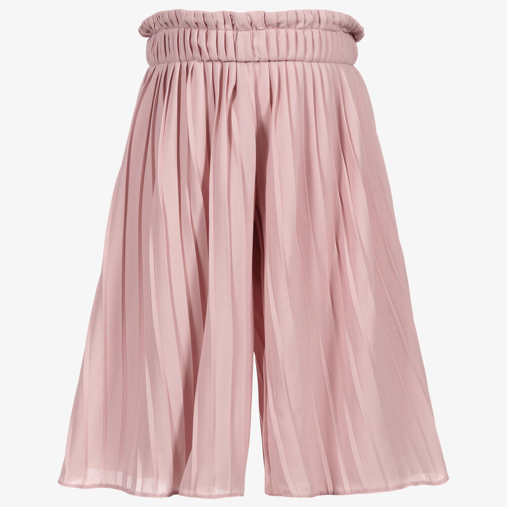Childrensalon Occasions - Jupe-culotte plissée rose Fille | Childrensalon