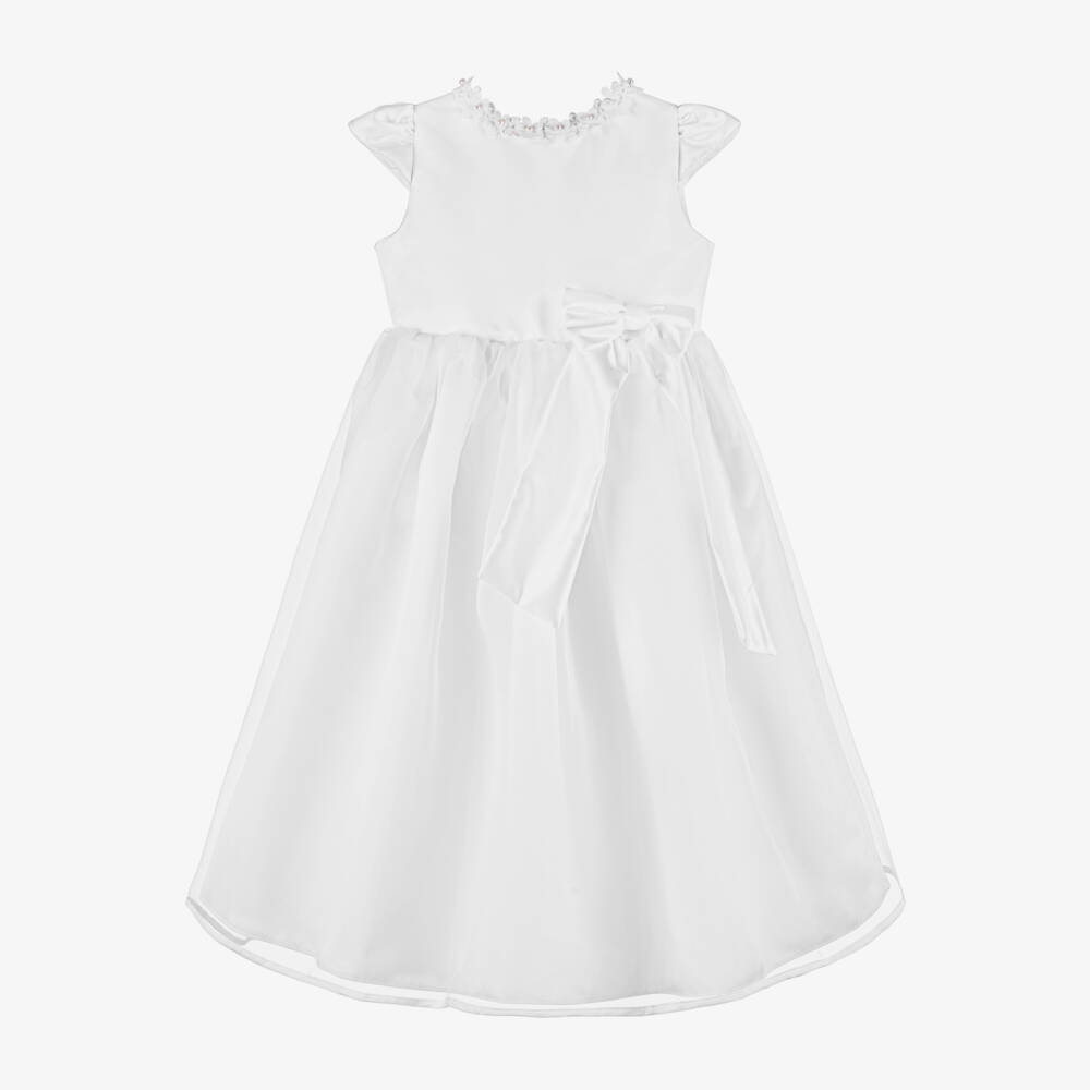 Childrensalon Occasions-Girls Satin & Organza Gown | Childrensalon Outlet