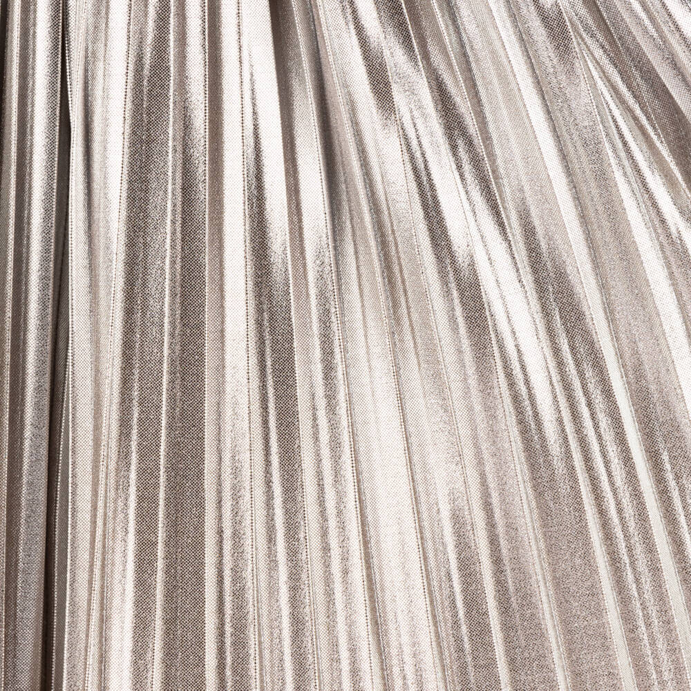 Childrensalon Occasions-Girls Shimmering Gold Pleated Skirt | Childrensalon Outlet