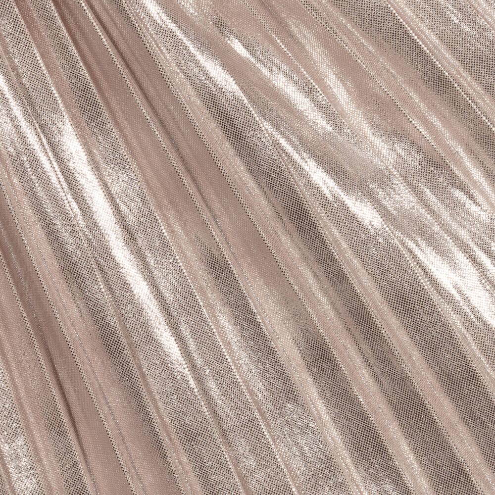 تشلدرن صالون-فستان فضي لامع مطوي للبنات | Childrensalon Outlet