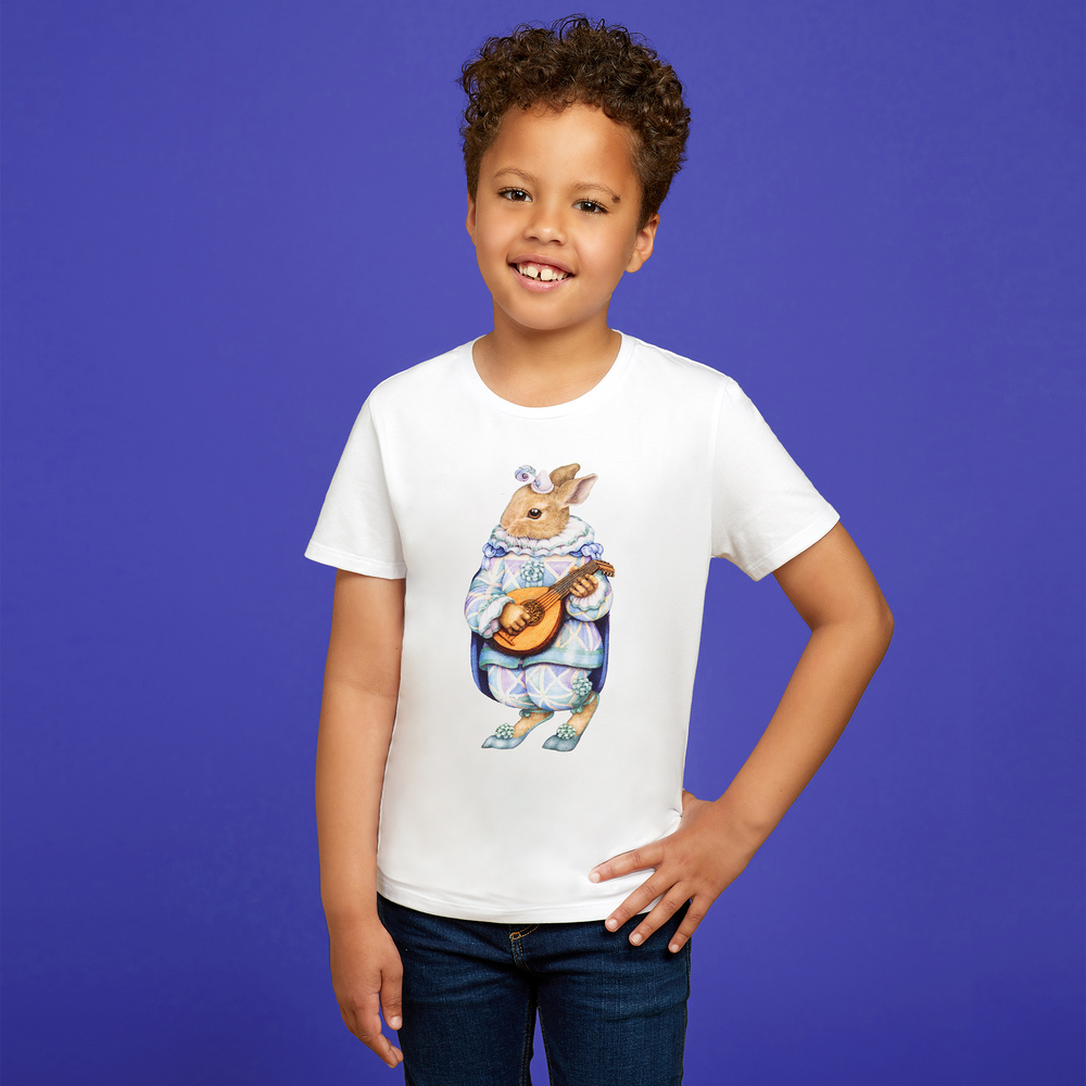 Magical Prints by CHILDRENSALON - White Cotton Jersey T-Shirt ...