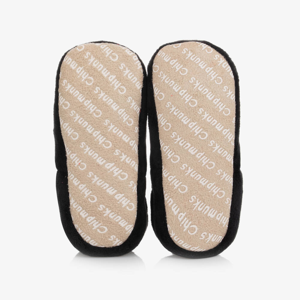 Chipmunks-Baby Boys Black Pirate Slippers | Childrensalon Outlet
