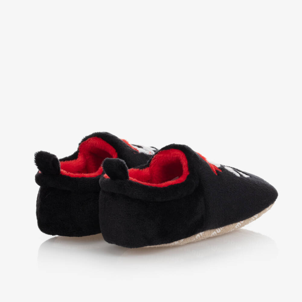 Chipmunks-Baby Boys Black Pirate Slippers | Childrensalon Outlet