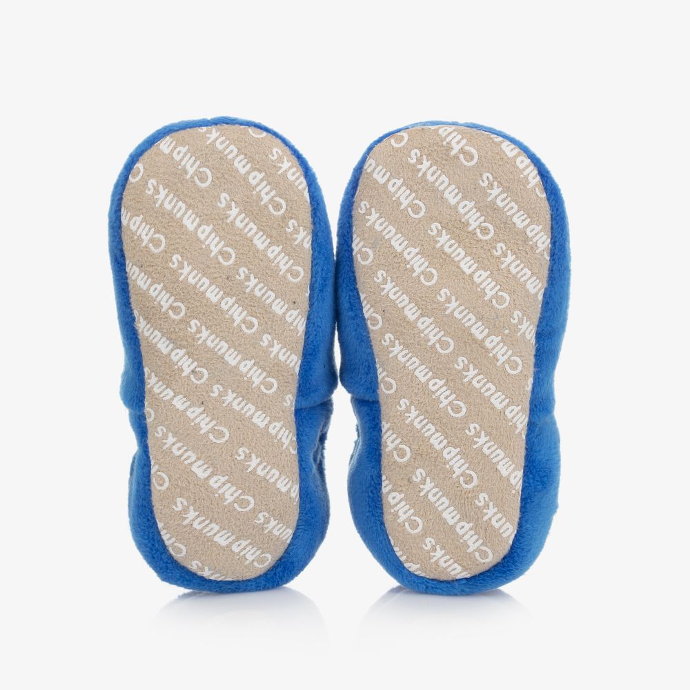 Chipmunks-Baby Boys Blue Shark Slippers | Childrensalon Outlet