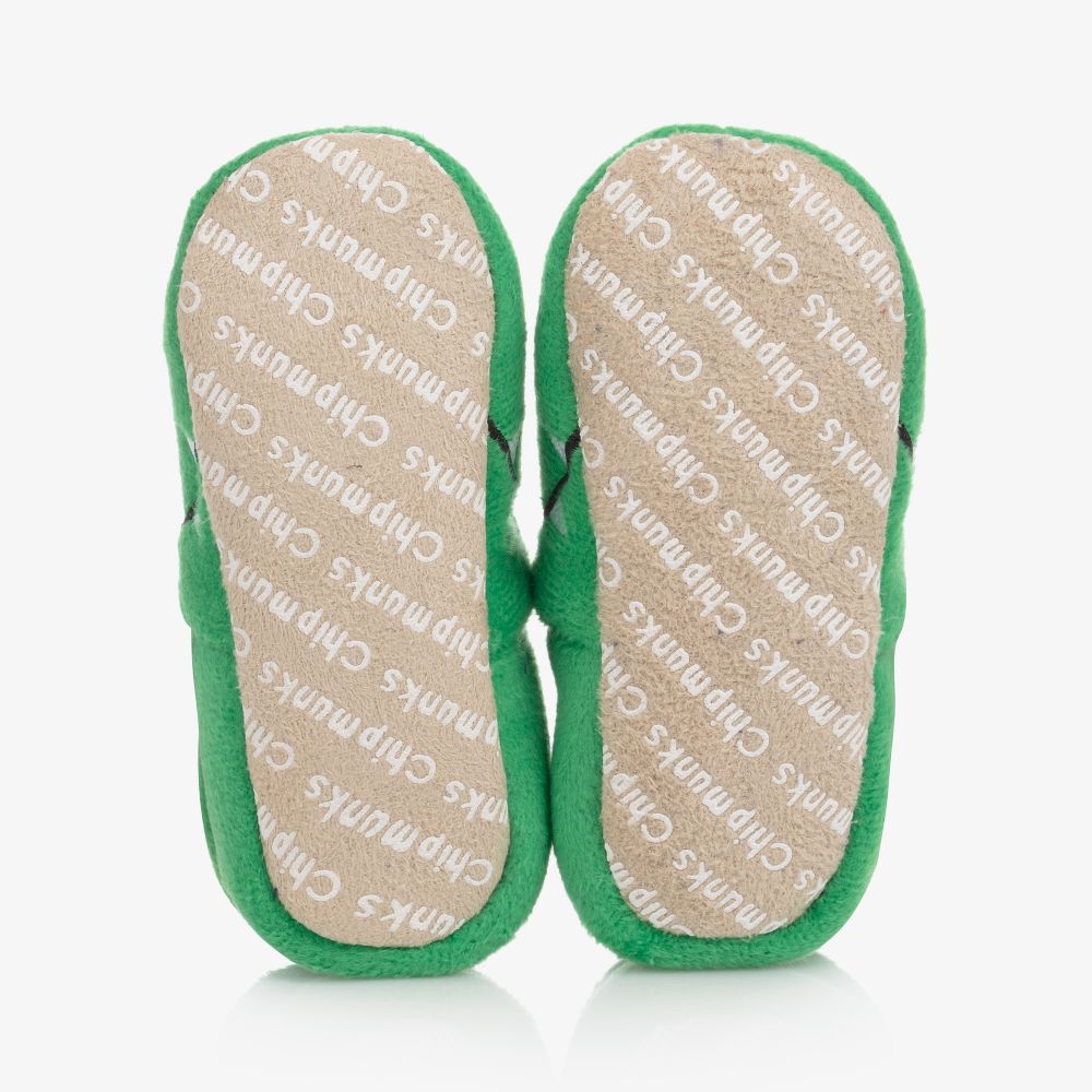 Chipmunks-Baby Boys Green Dragon Slippers | Childrensalon Outlet