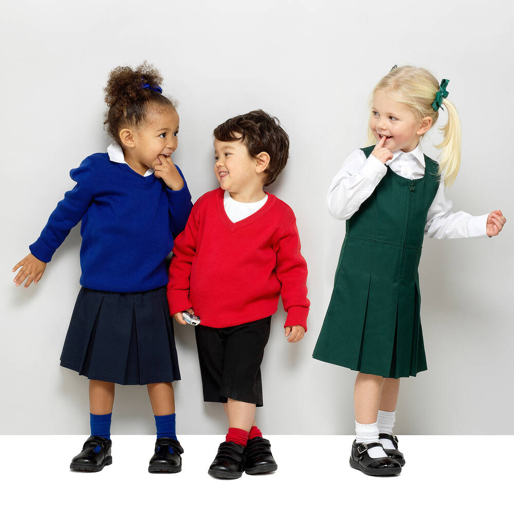 Chipmunks-Black Leather Velcro Shoes | Childrensalon Outlet