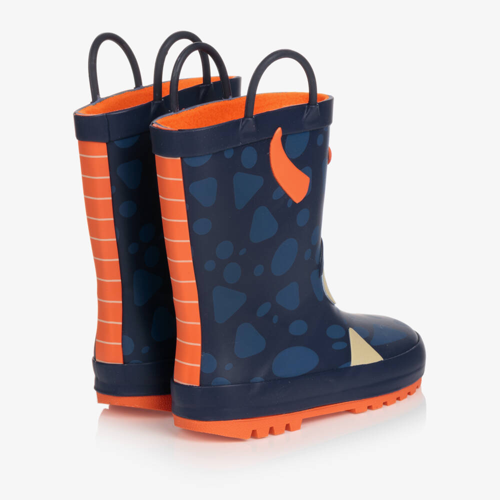 Chipmunks-Blue Monster Glow In The Dark Rain Boots | Childrensalon Outlet