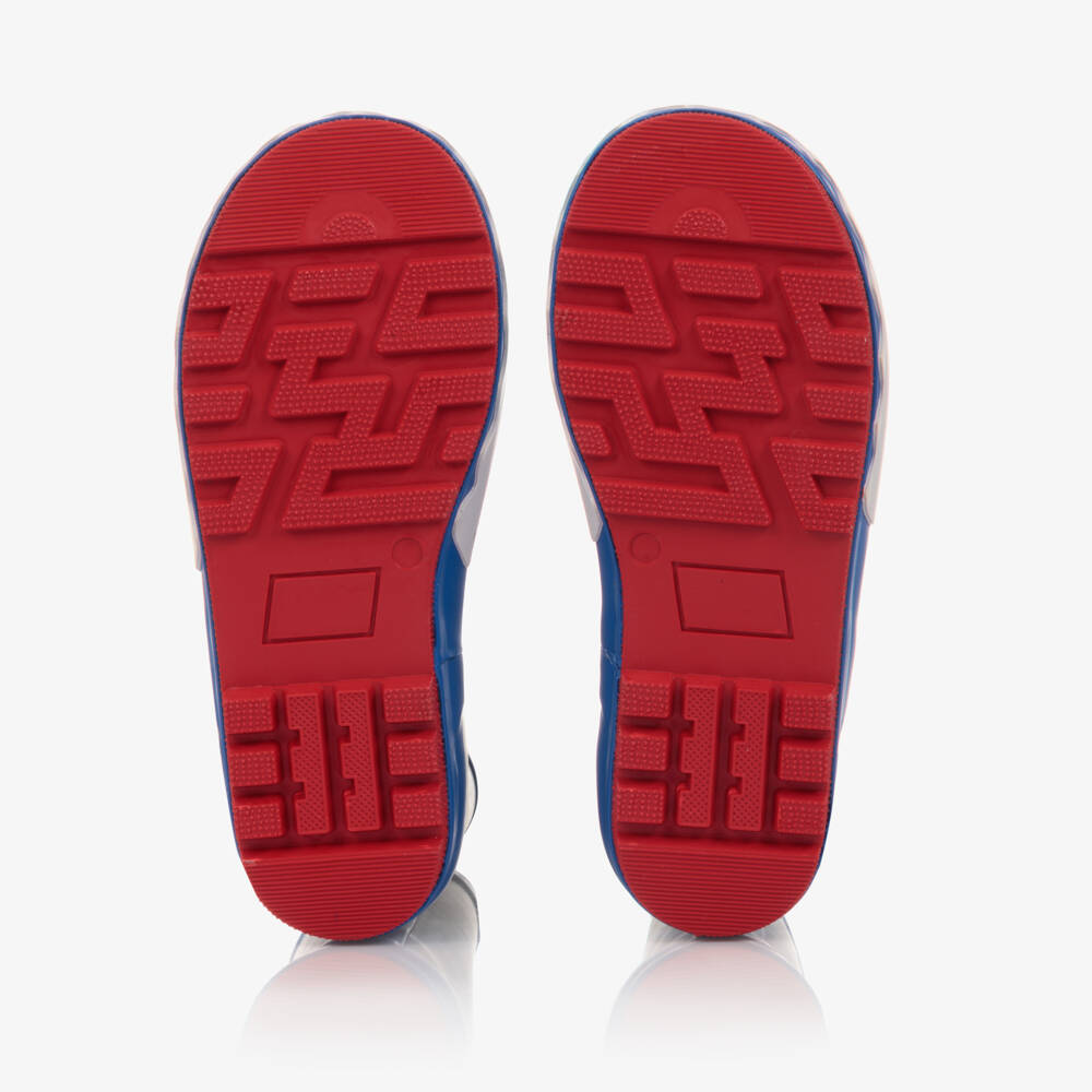 Chipmunks-أحذية مطر زرقاء للأولاد بنقشة القرش | Childrensalon Outlet