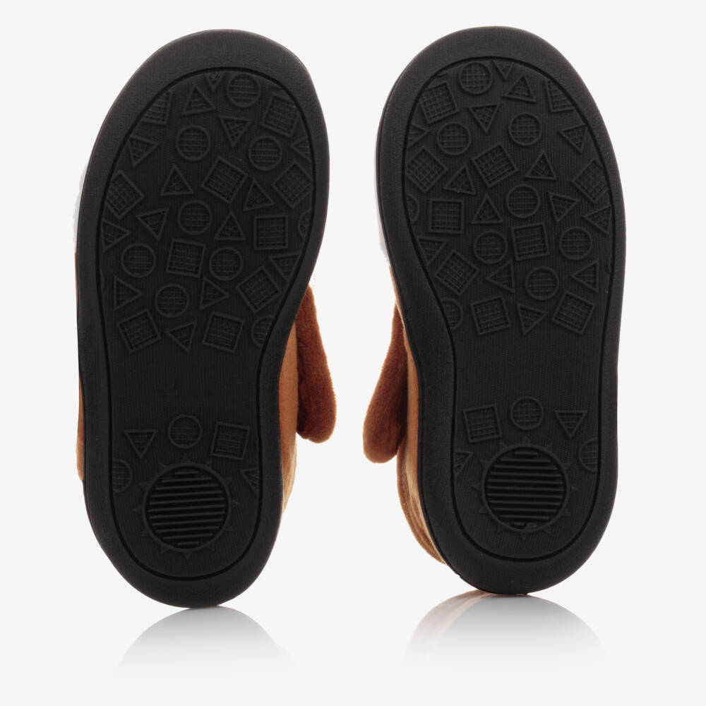 Chipmunks-شبشب بني دافئ للبنات بشكل غزال | Childrensalon Outlet