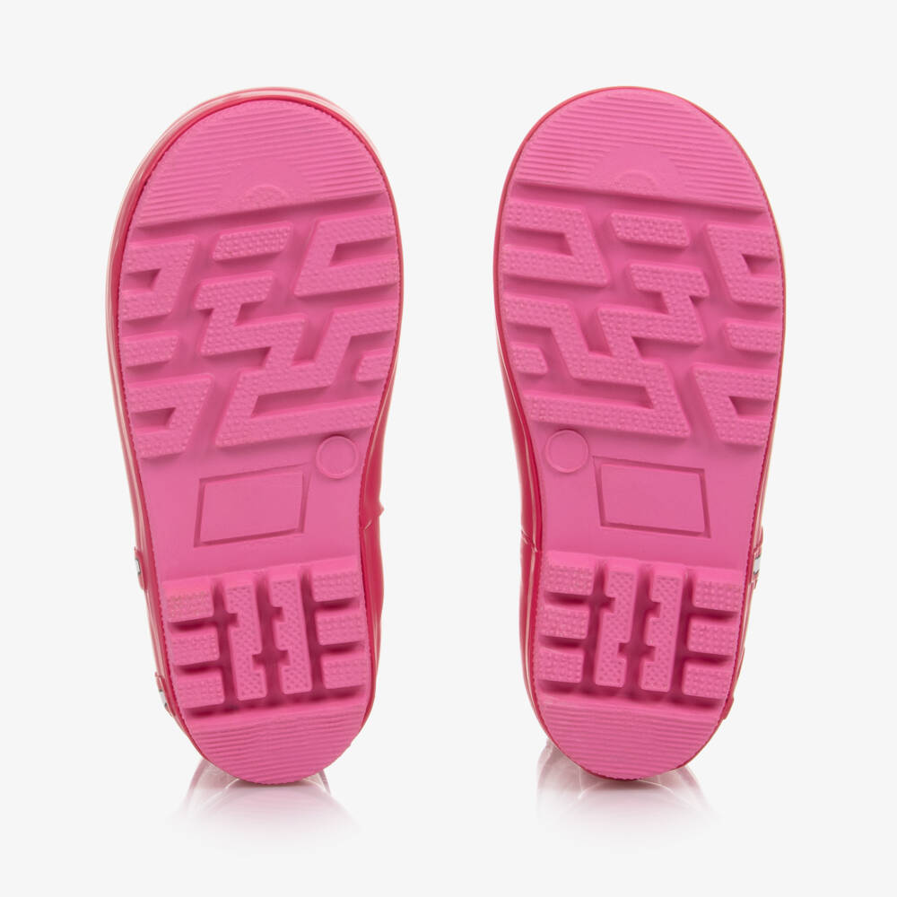 Chipmunks-جزمة مطر وردية للبنات بنقشة اللاما | Childrensalon Outlet