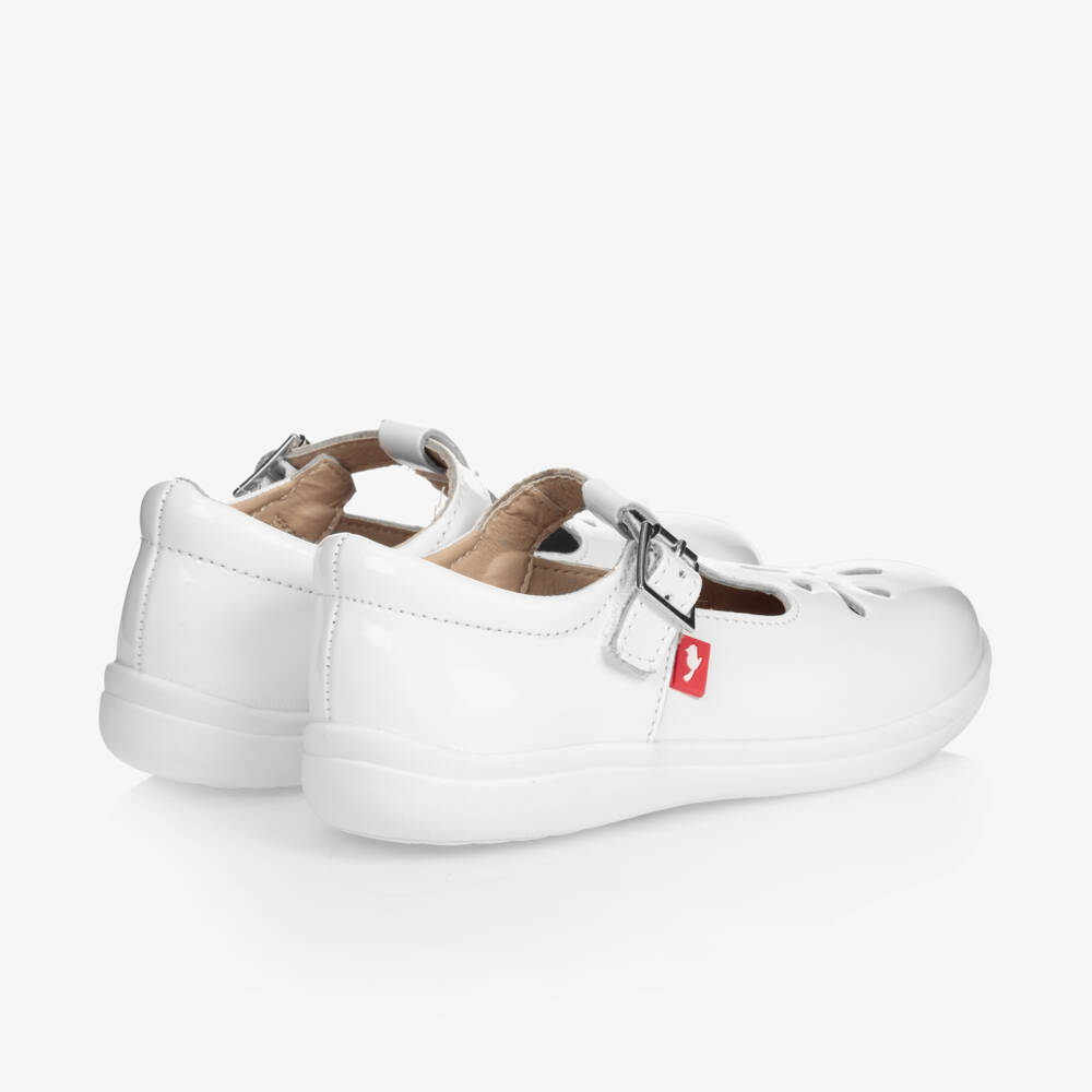 Chipmunks-Girls Soft White Leather Shoes | Childrensalon Outlet