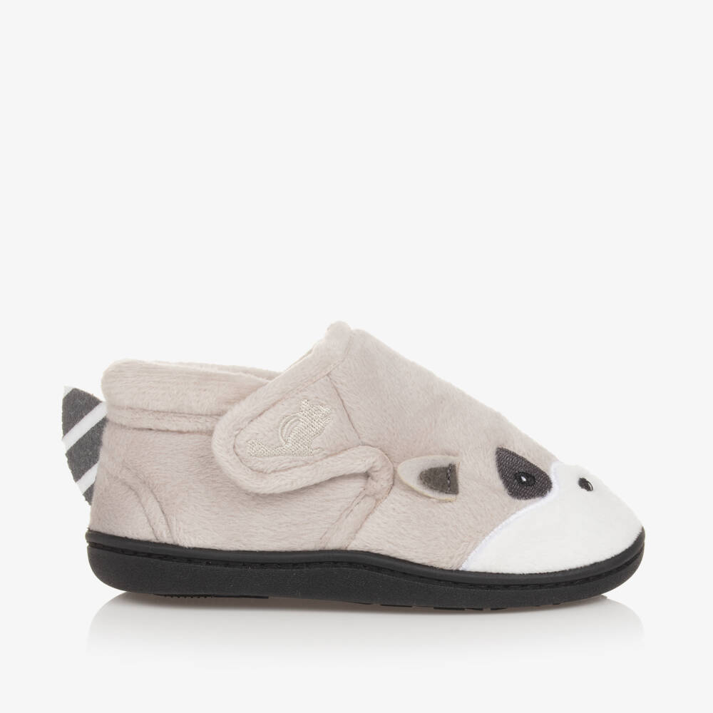 Chipmunks-نعال راكون رمادية فاخرة للأطفال | Childrensalon Outlet