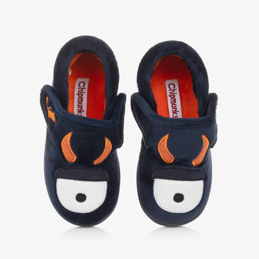 Chipmunks-نعال صوفية زرقاء بشكل وحش للأطفال | Childrensalon Outlet