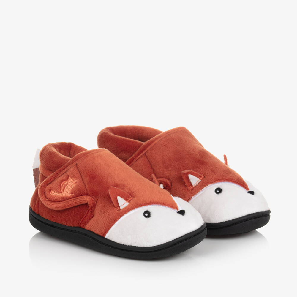 Chipmunks-شبشب فيلكرو برتقالي للأطفال | Childrensalon Outlet