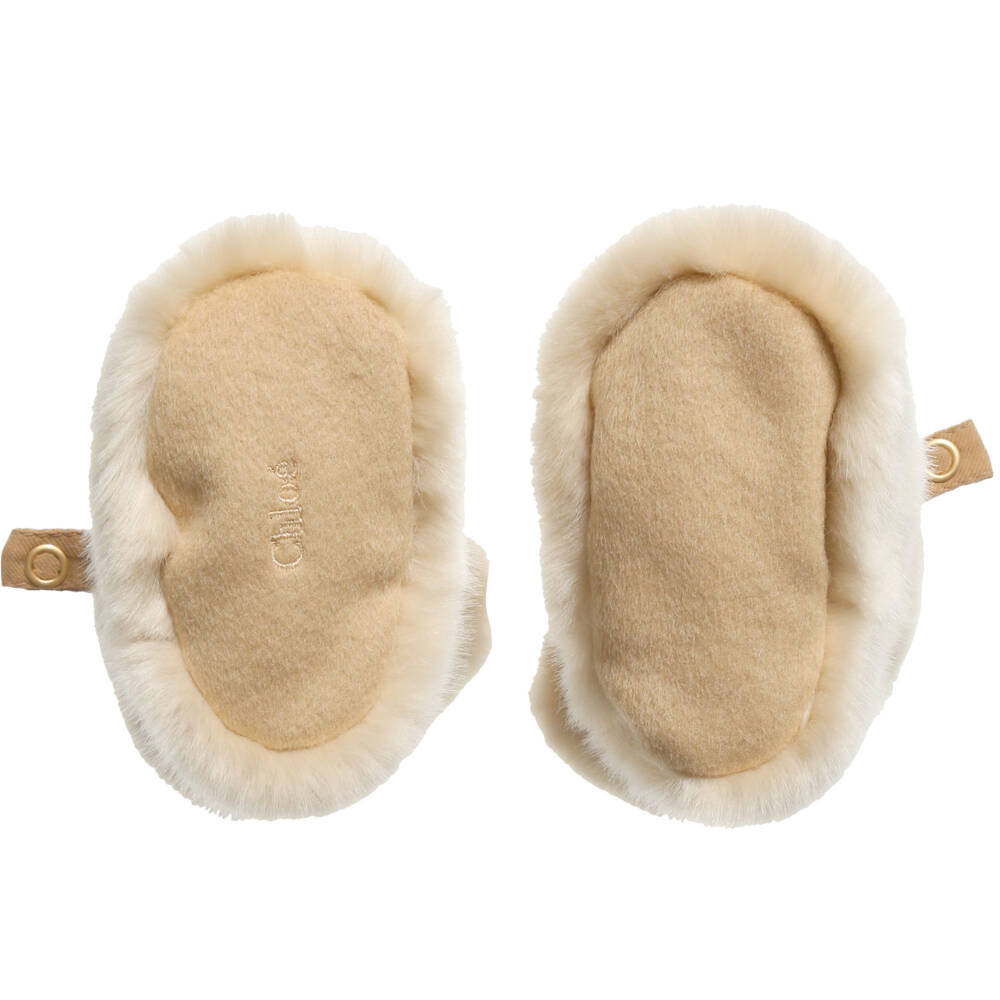 Chloé-Baby Girls Faux Fur Pramsuit | Childrensalon Outlet
