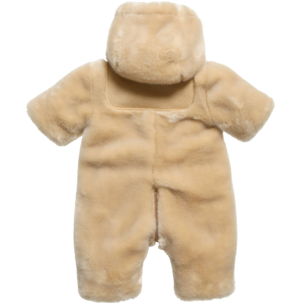 Chloé-Baby Girls Faux Fur Pramsuit | Childrensalon Outlet