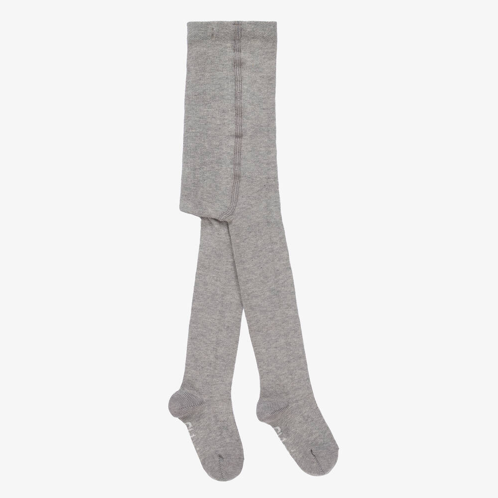 Chloé - Baby Girls Grey Cotton Tights | Childrensalon