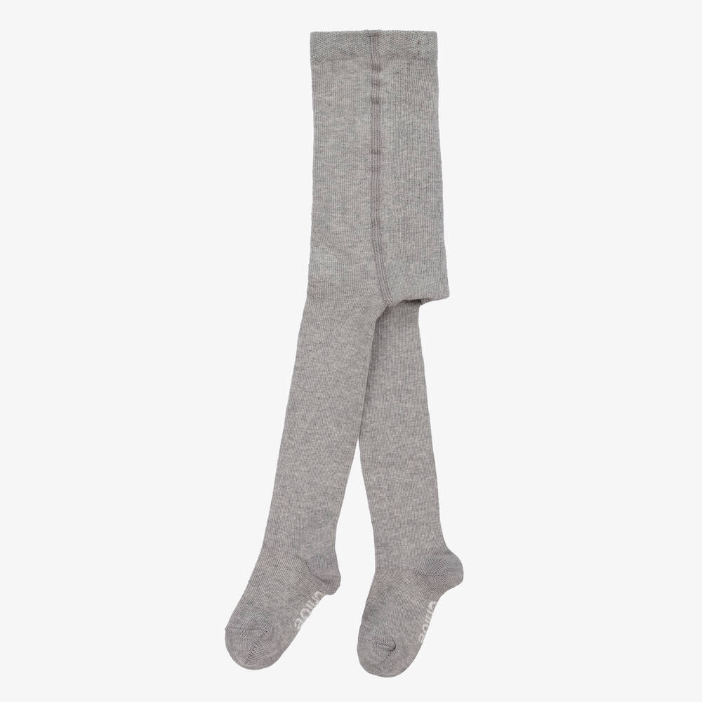 Chloé-Baby Girls Grey Cotton Tights | Childrensalon Outlet