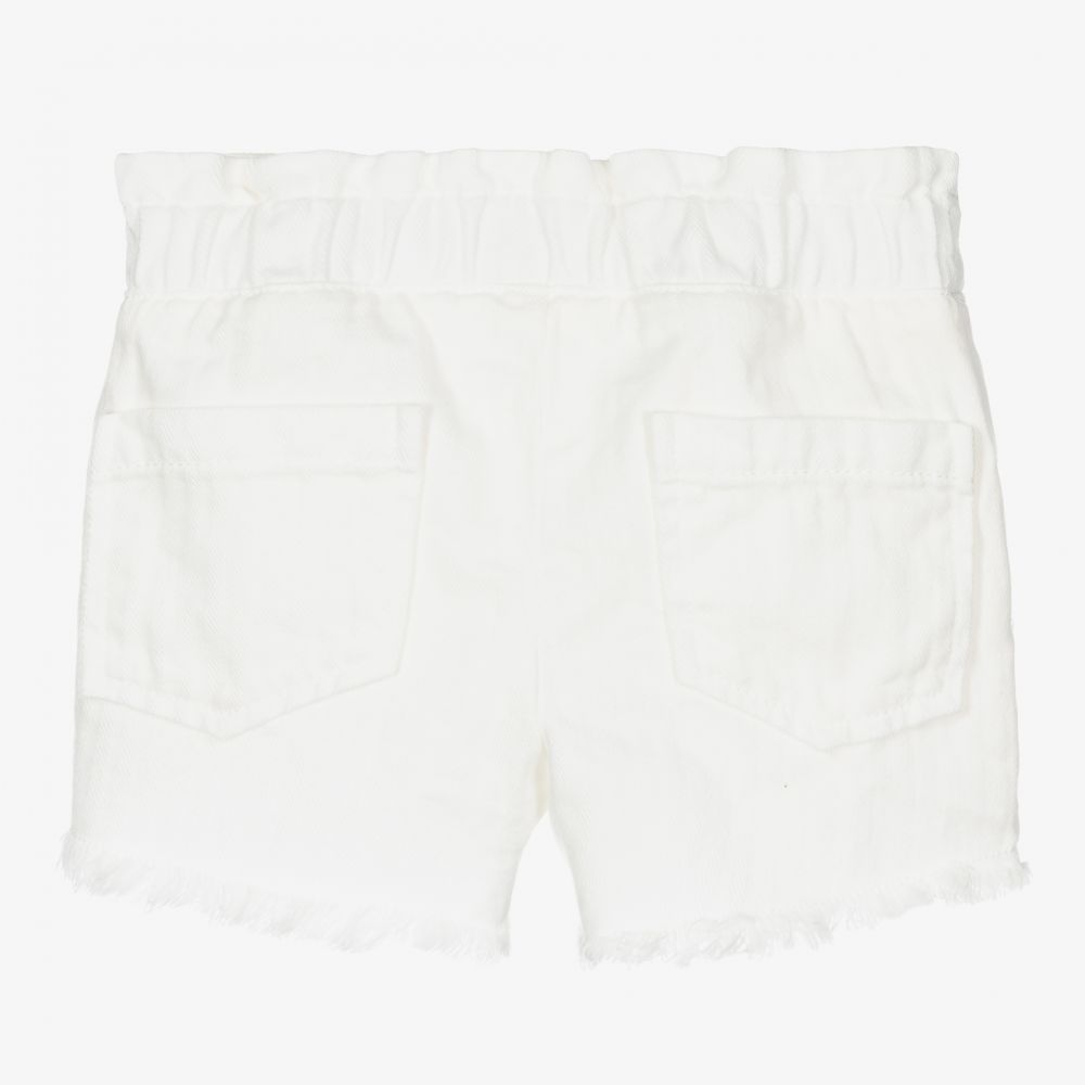 Chloé-Baby Girls Ivory Cotton Shorts | Childrensalon Outlet