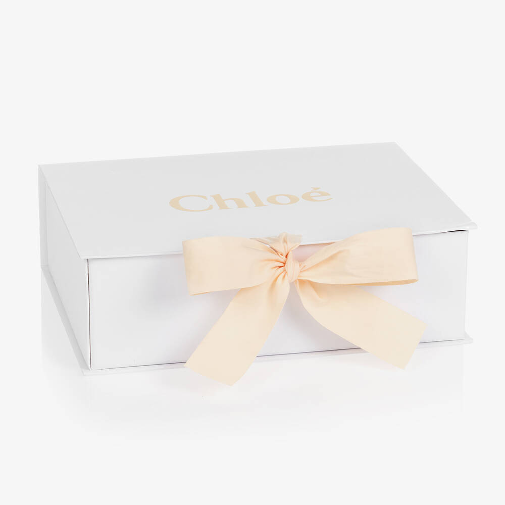 Chloe Ensemble short ivoire et rose bebe