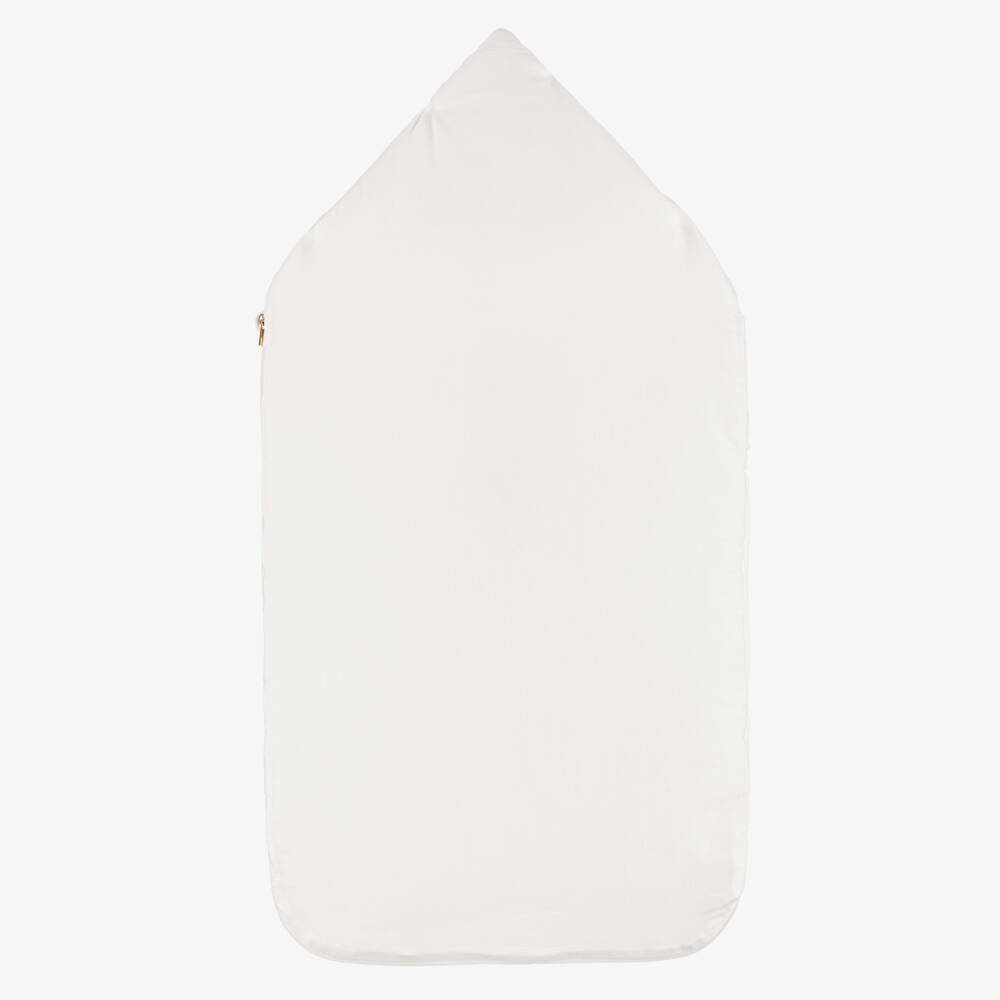 Chloé-Baby Girls White Cotton Nest (80cm) | Childrensalon Outlet