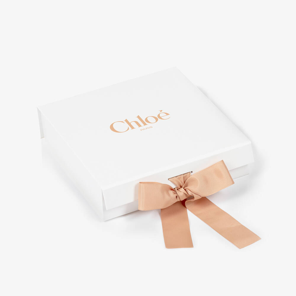 Chloé-Baby Girls Yellow Cotton Embroidered Dress | Childrensalon Outlet