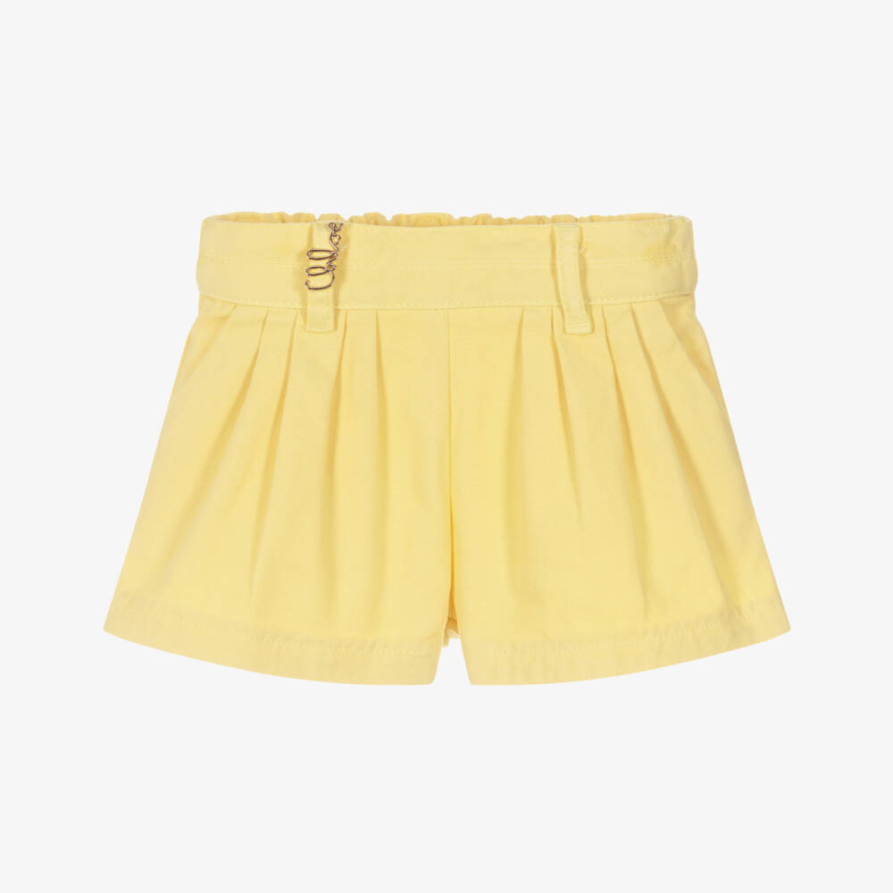Chloé-Желтые шорты для девочек | Childrensalon Outlet