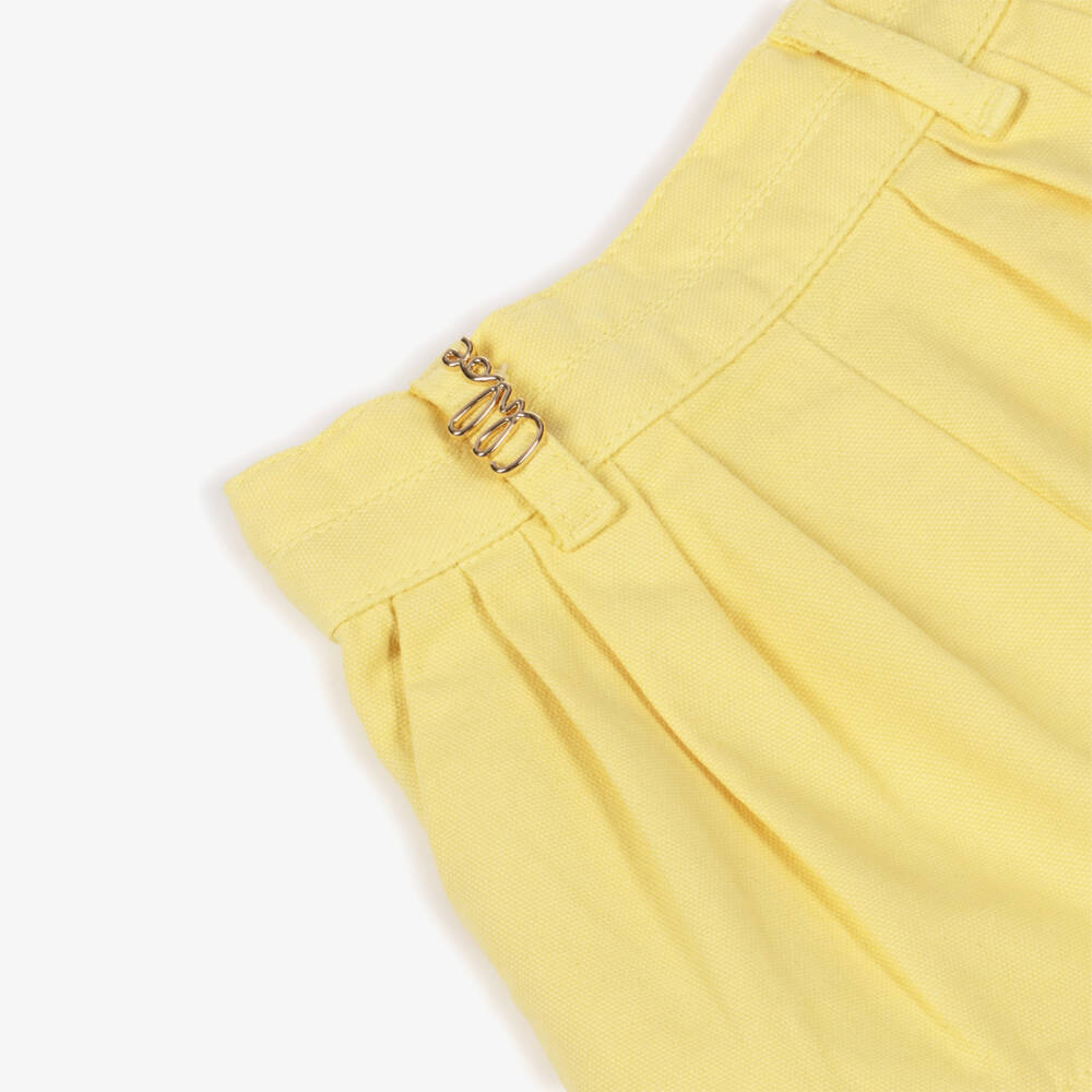 Chloé-Желтые шорты для девочек | Childrensalon Outlet