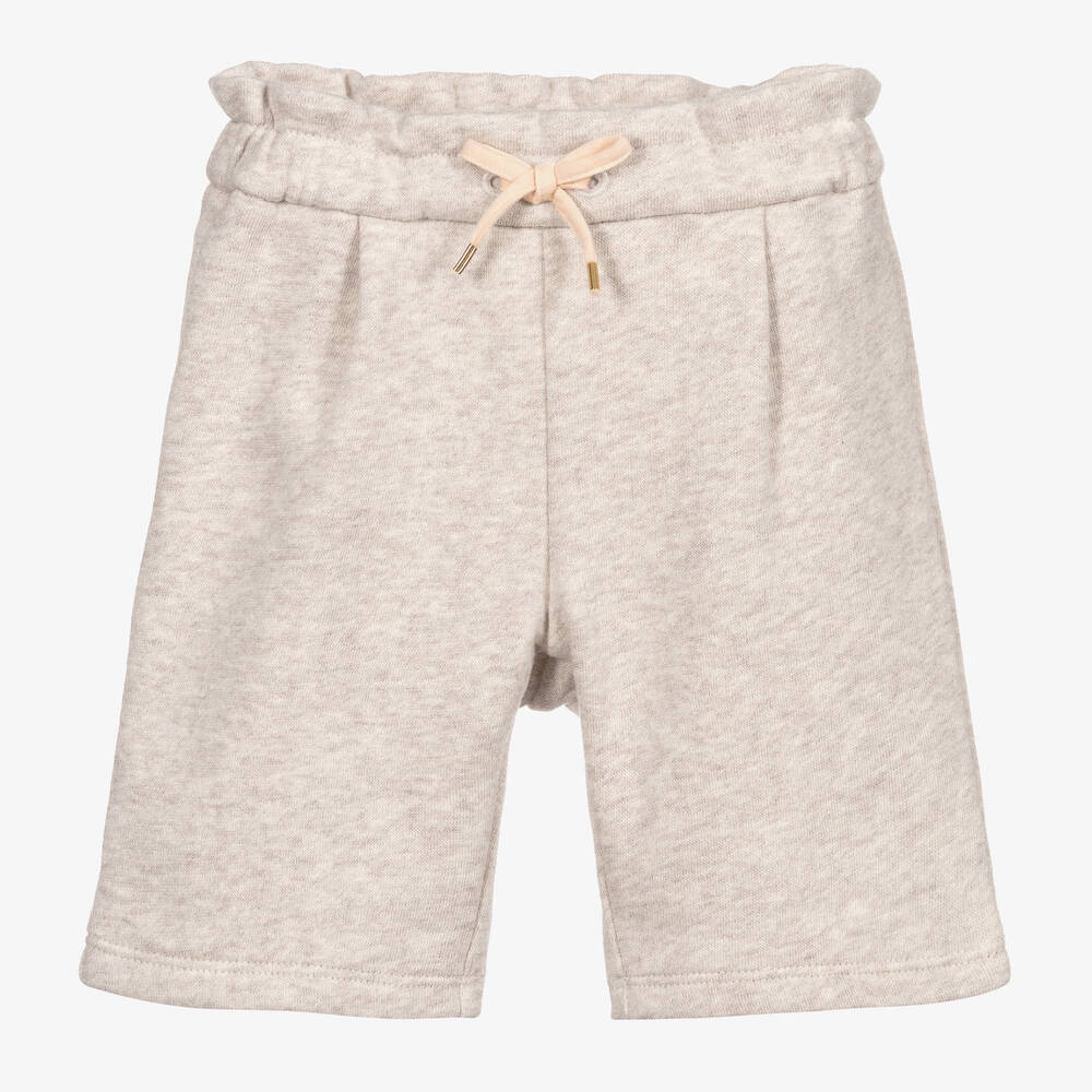 Chloé - Beige Cotton Jersey Trousers | Childrensalon