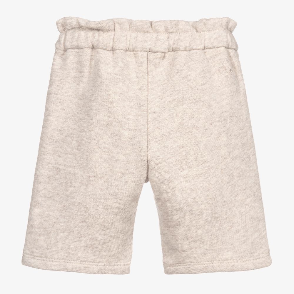 Chloé-Beige Cotton Jersey Trousers | Childrensalon Outlet