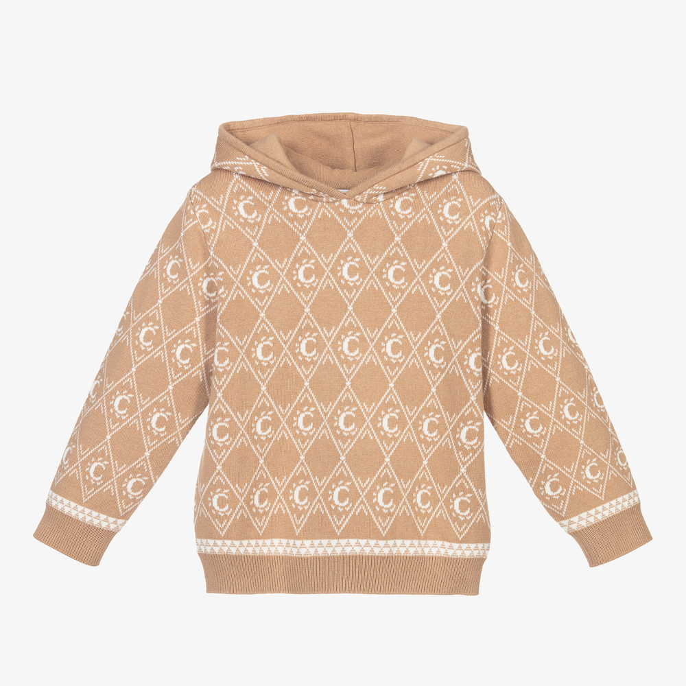 Chloé - Pull beige en maille | Childrensalon