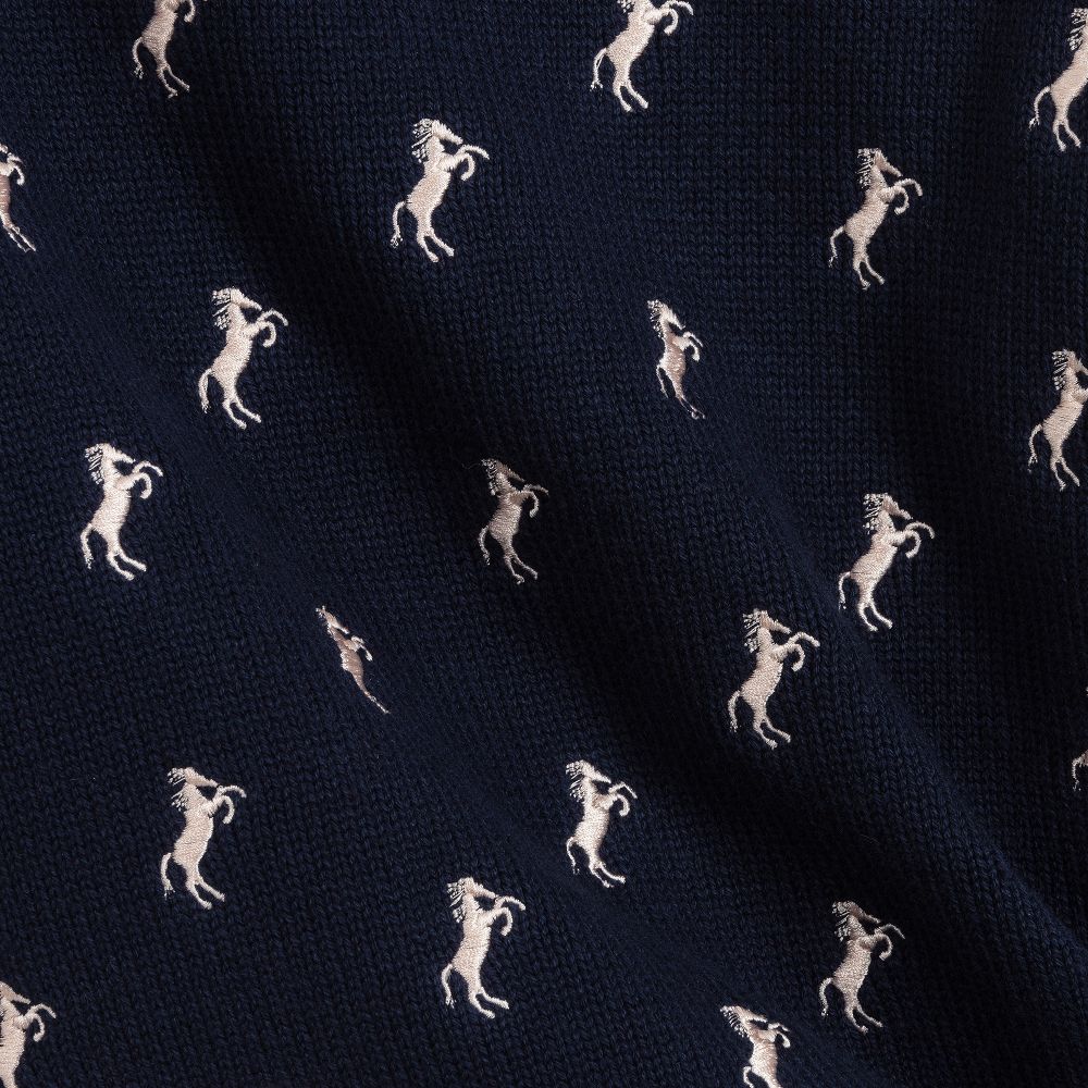 Chloé-Blue Cotton & Wool Sweater | Childrensalon Outlet