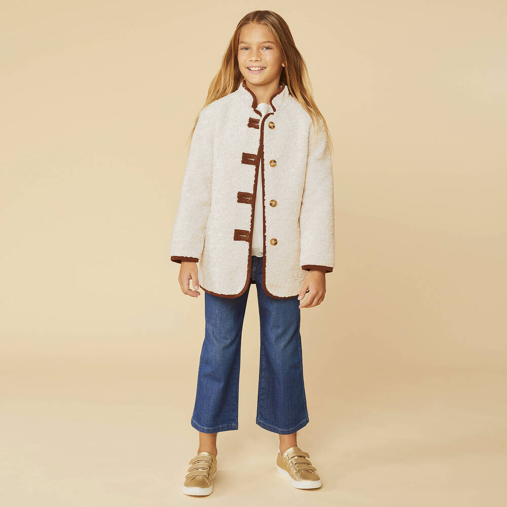 Chloé - Blue Embroidered Denim Jeans | Childrensalon Outlet