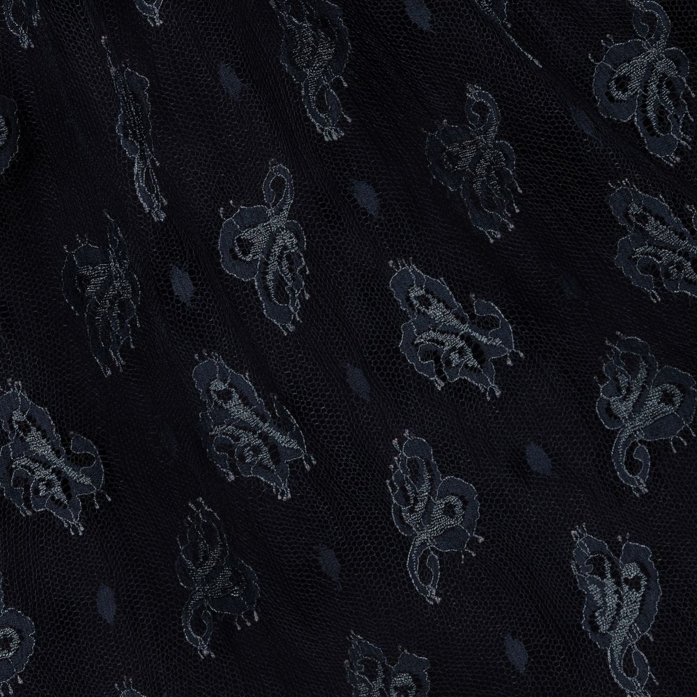 Chloé-Blue Embroidered Tulle Dress | Childrensalon Outlet