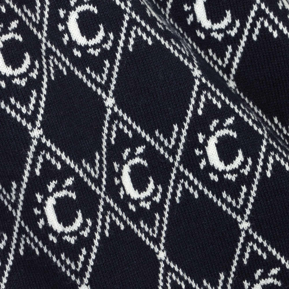 Chloé-Синий вязаный свитер с капюшоном | Childrensalon Outlet