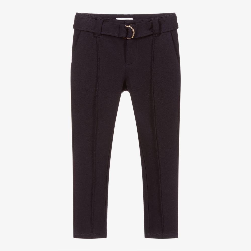 Chloé - Blue Milano Jersey Trousers | Childrensalon