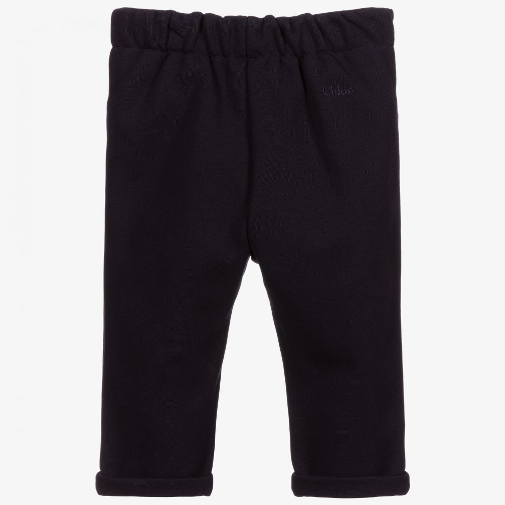 Chloé-Blue Milano Jersey Trousers | Childrensalon Outlet