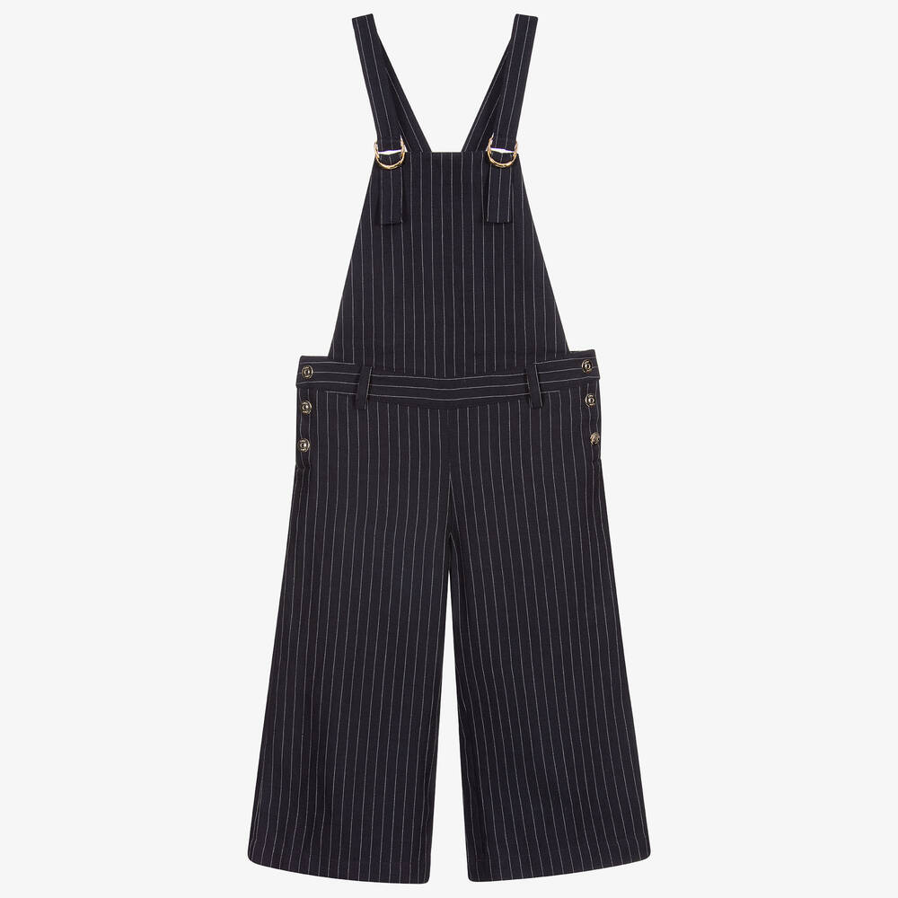 Striped linen dungarees 2025