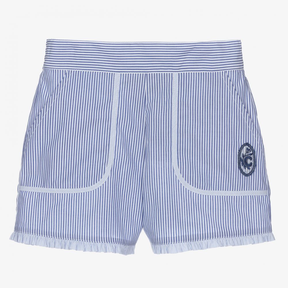 Chloé - Gestreifte Shorts in Blau und Weiß | Childrensalon