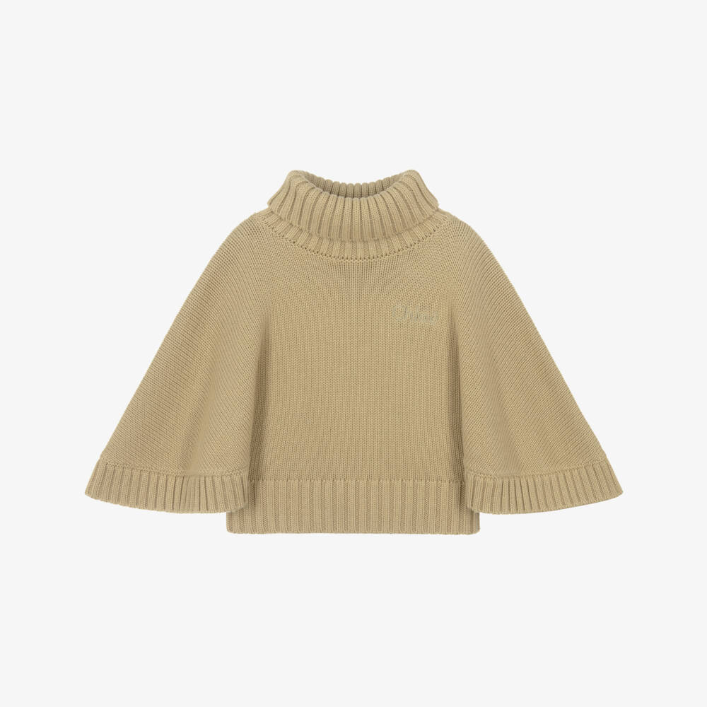 Chloé-سويتر كاب قطني بيج للبنات | Childrensalon Outlet