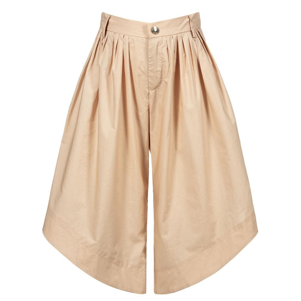Chloé - Jupe-culotte beige en coton Fille | Childrensalon