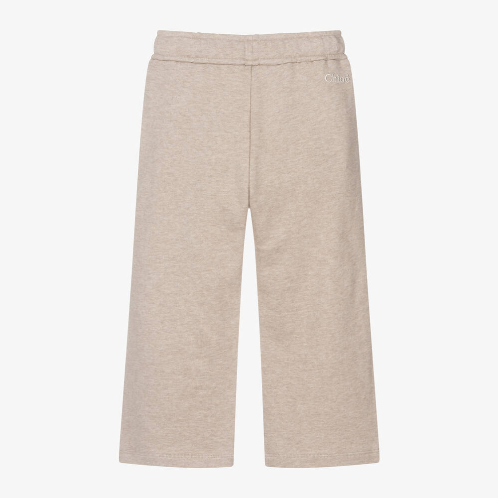 Cotton wide leg joggers on sale