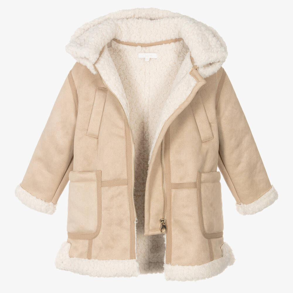 Girls new arrivals sheepskin coat