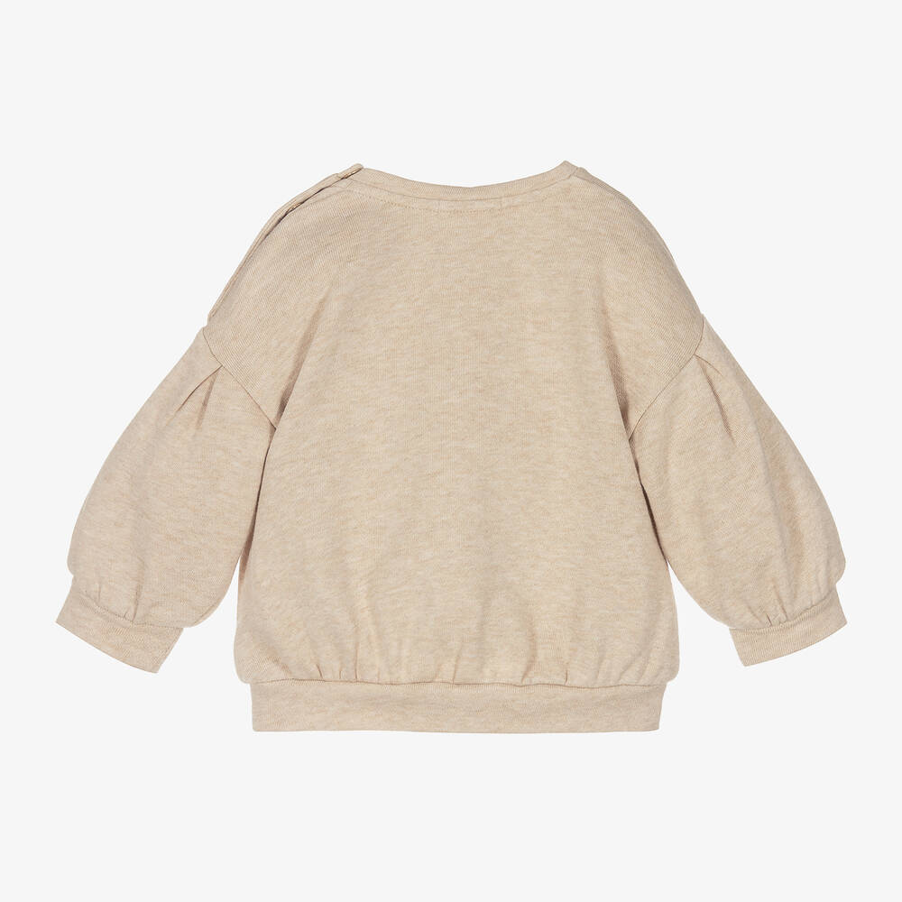 Organic cotton logo sweatshirt outlet
