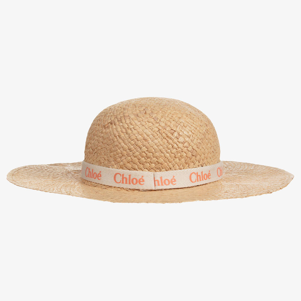 Beige Childrensalon Straw Girls - Sun Hat | Chloé Outlet