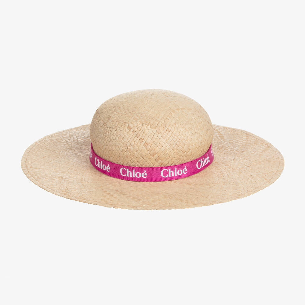 Girls straw beach hat sales