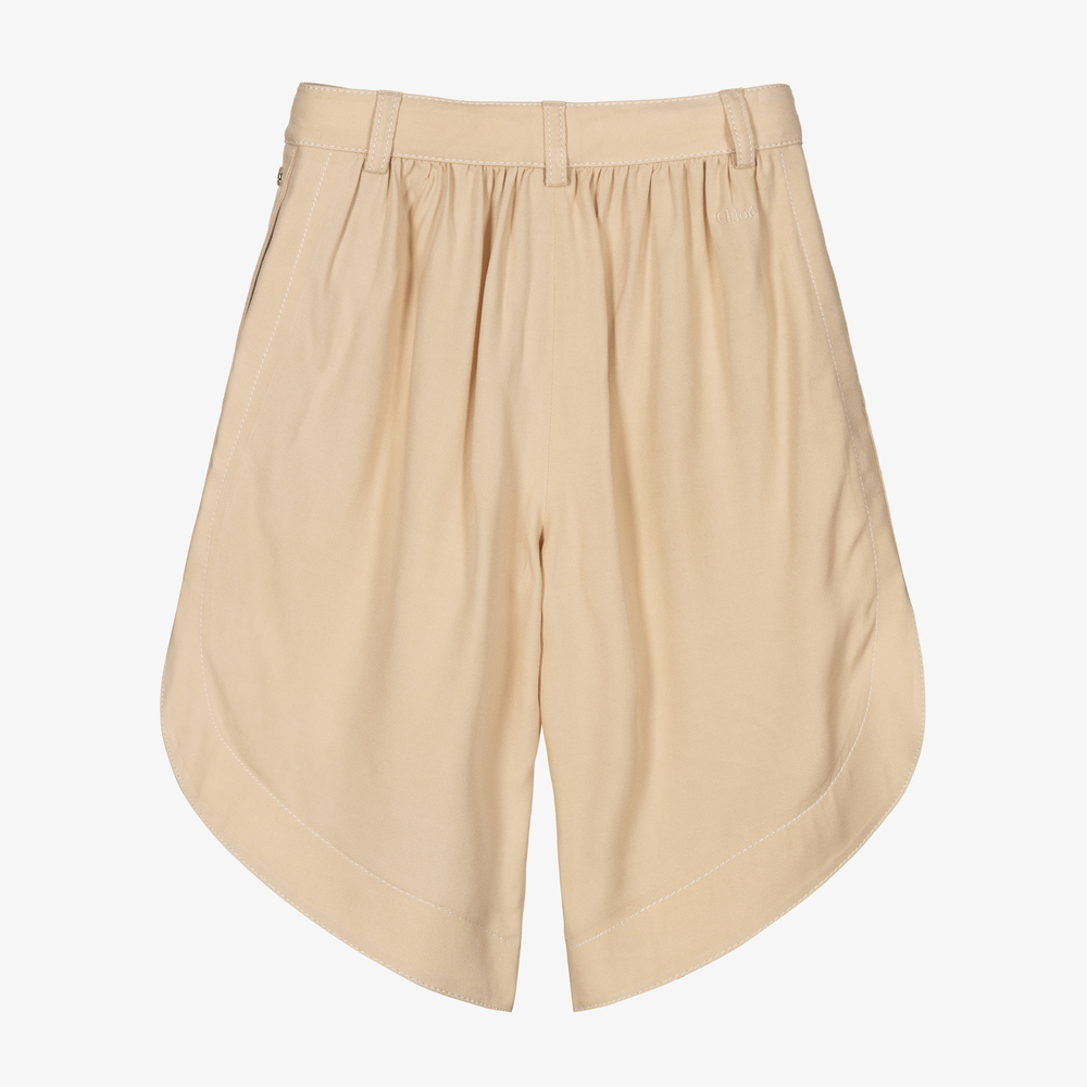 Chloé-Girls Beige Tulip Culottes | Childrensalon Outlet